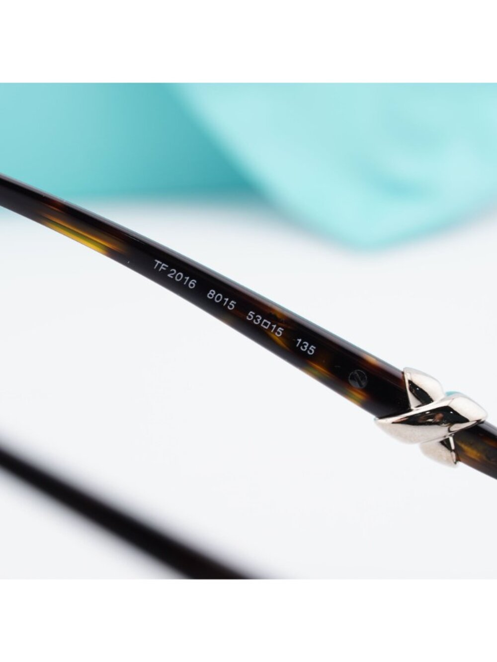 Tiffany & Co TF2016 8015 Eyeglasses Havana 53mm Rectangle Frame - Picture 7 of 9